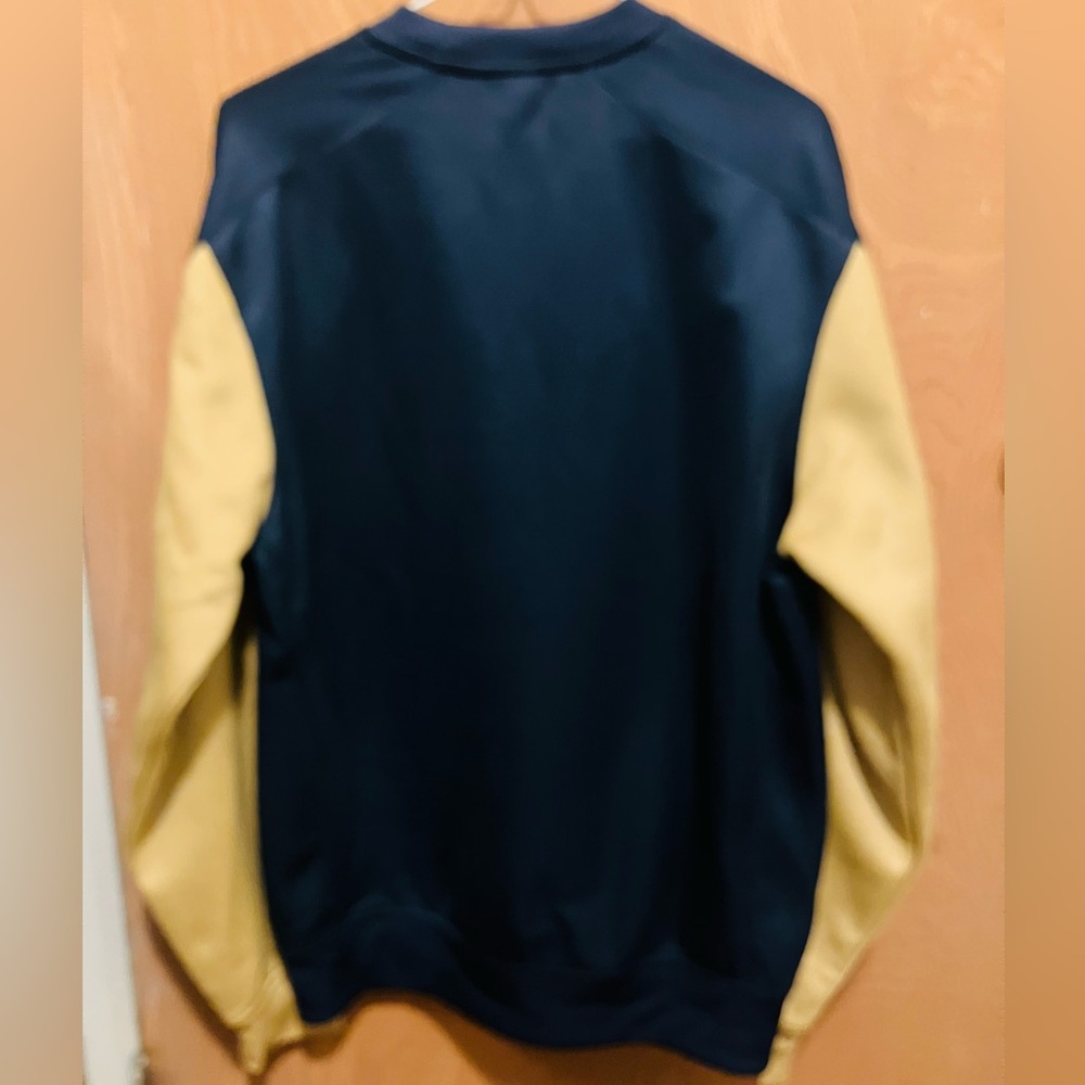 Reebok Navy and Gold Logo Sweatshirt - Picture 2 of 5